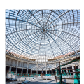 Estructura de acero de acero prefabricada estructuras de vidrio de centro comercial